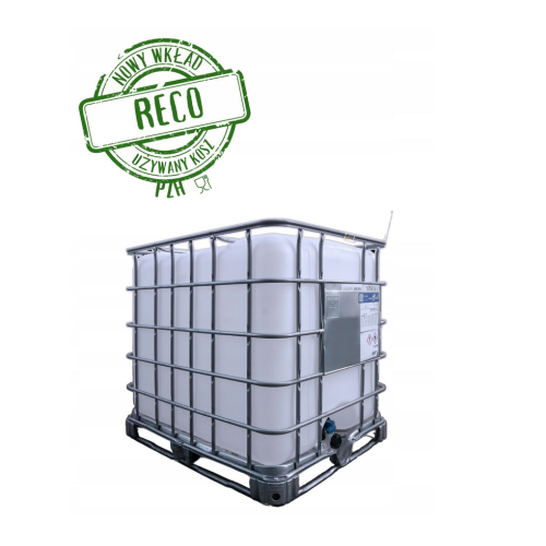 Zbiornik  REKO Paletopojemnik IBC 1000 L  ATEST DO WODY PITNEJ